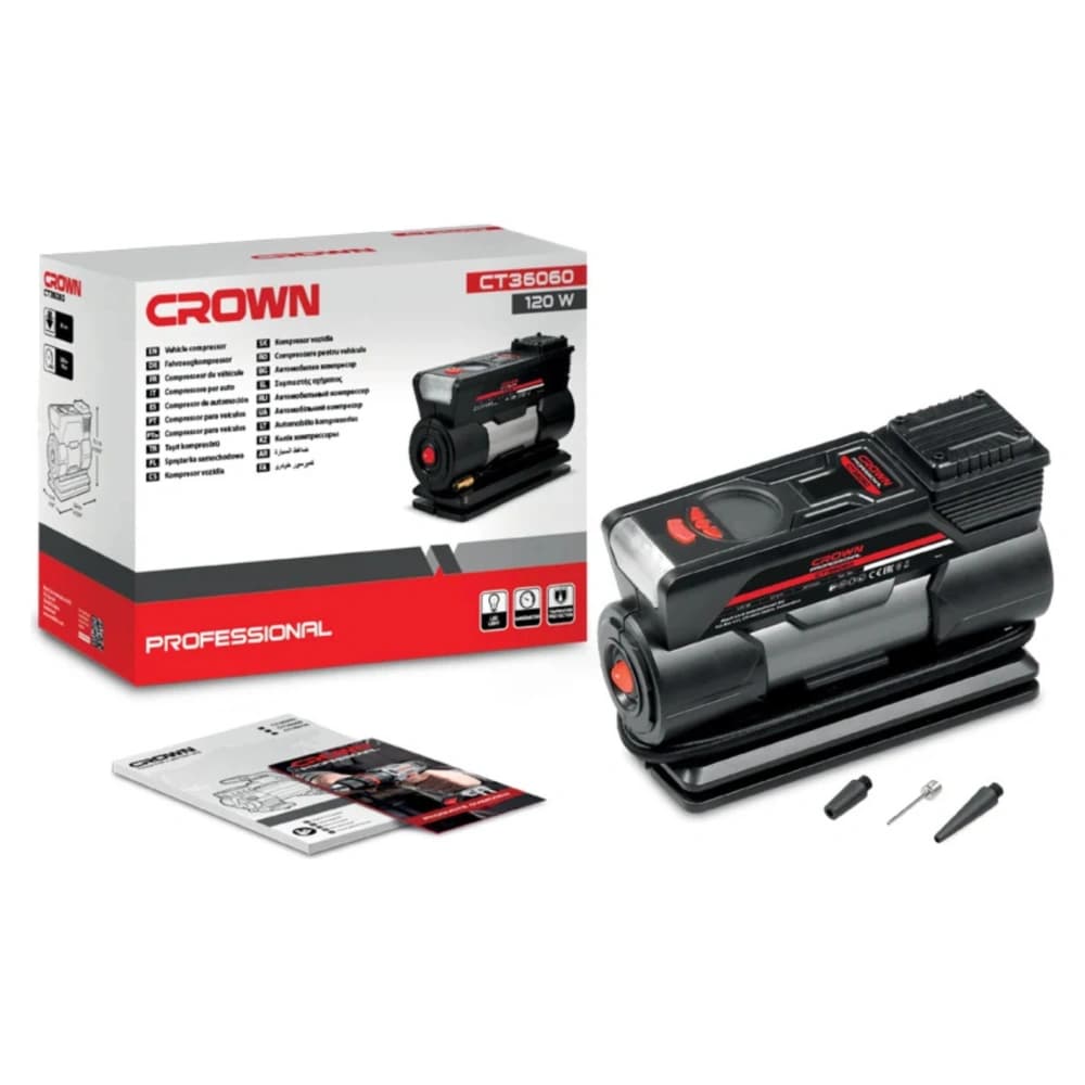 Compresora para auto 120W CROWN