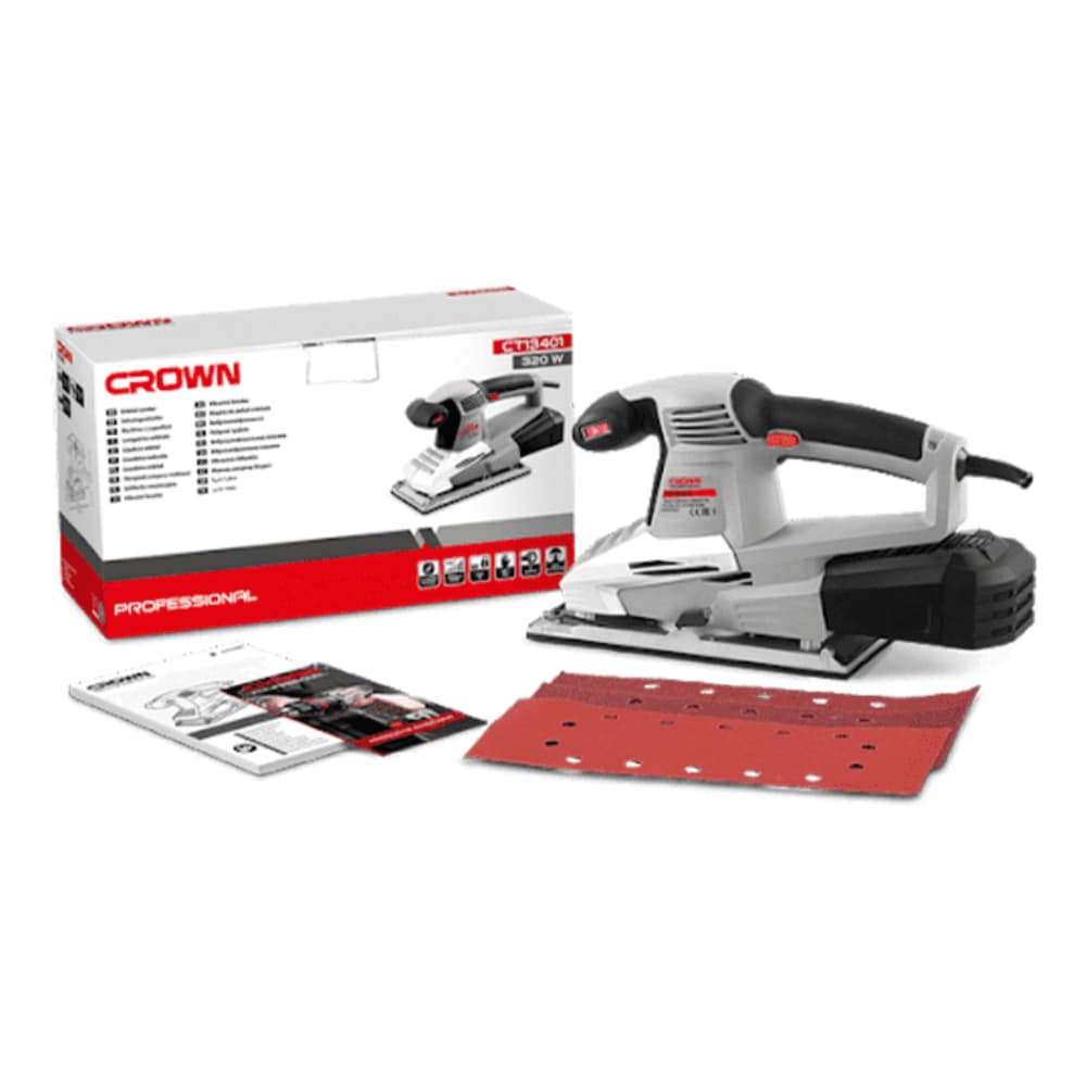 Lijadora orbital 350W CROWN